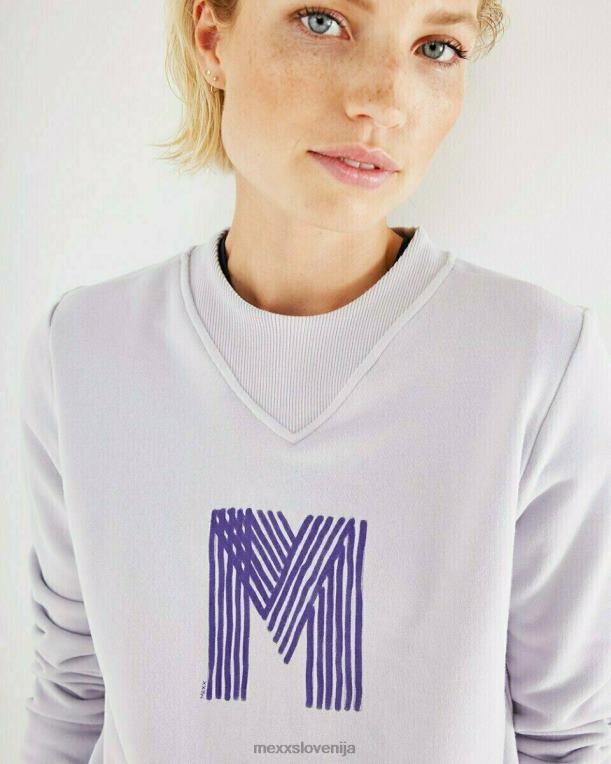 Mexxvijolična ženske lila pulover z okroglim izrezom 860R409