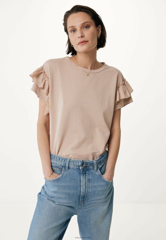 Mexxbež ženske goli zgornji del rokavov z naborki 860R42