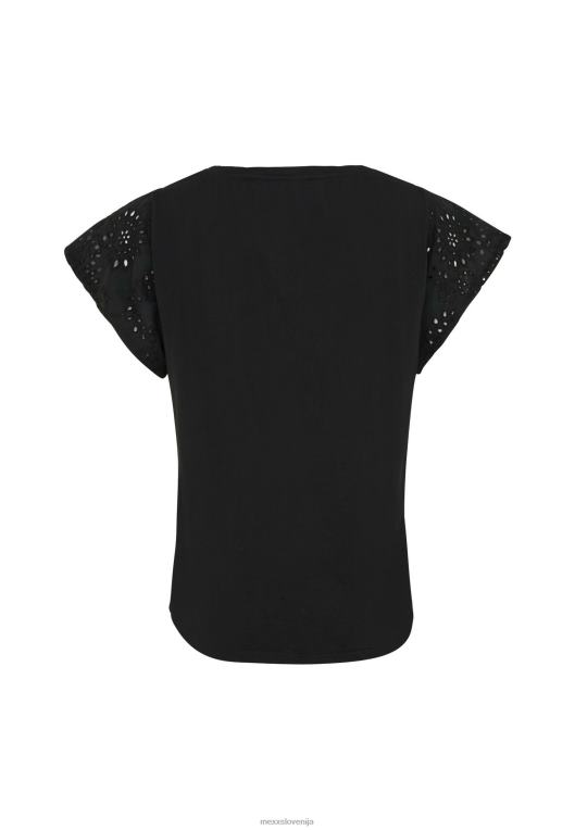 Mexxbež ženske zgornji vezeni rokavi črne barve 860R15