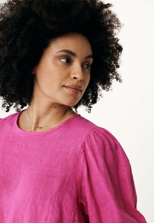 Mexxroza ženske balonski rokavi iz perila vroče 860R51