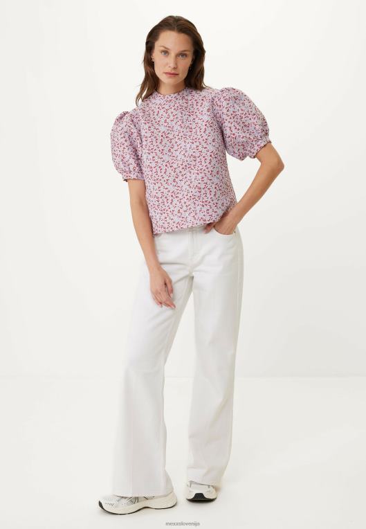 Mexxvečbarvna ženske žakard top roza 860R13